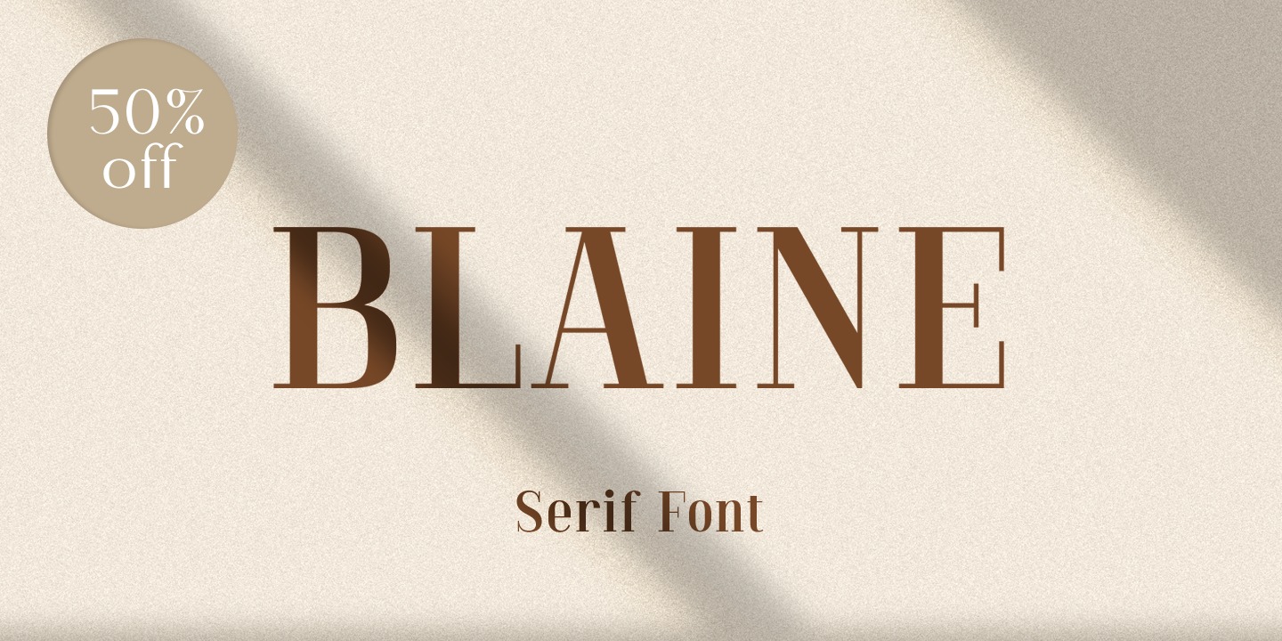 Example font Blaine #12
